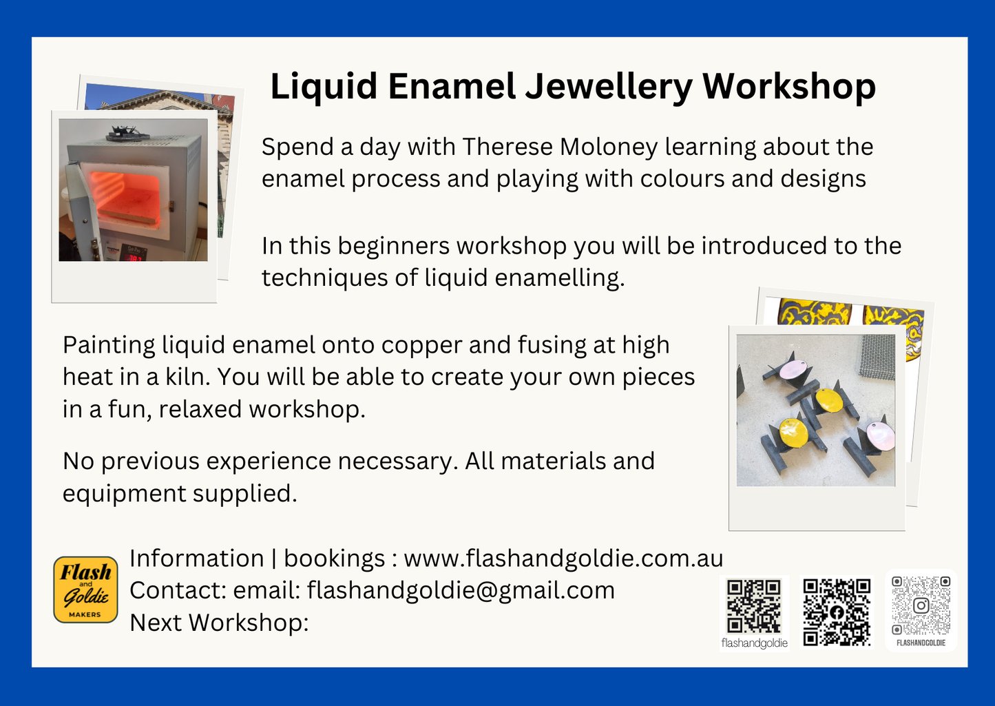 Liquid Enamelling Workshop - Introduction 1st April 2023